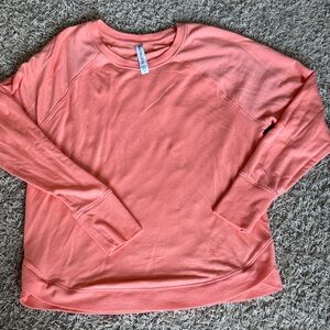 Athleta Mindset Sweatshirt in Island Coral Women’s Size Large